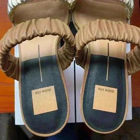 Dolce Vida Gold Multi Stella Slip On Wedge-Size 9.5 M - Picture 4 of 8